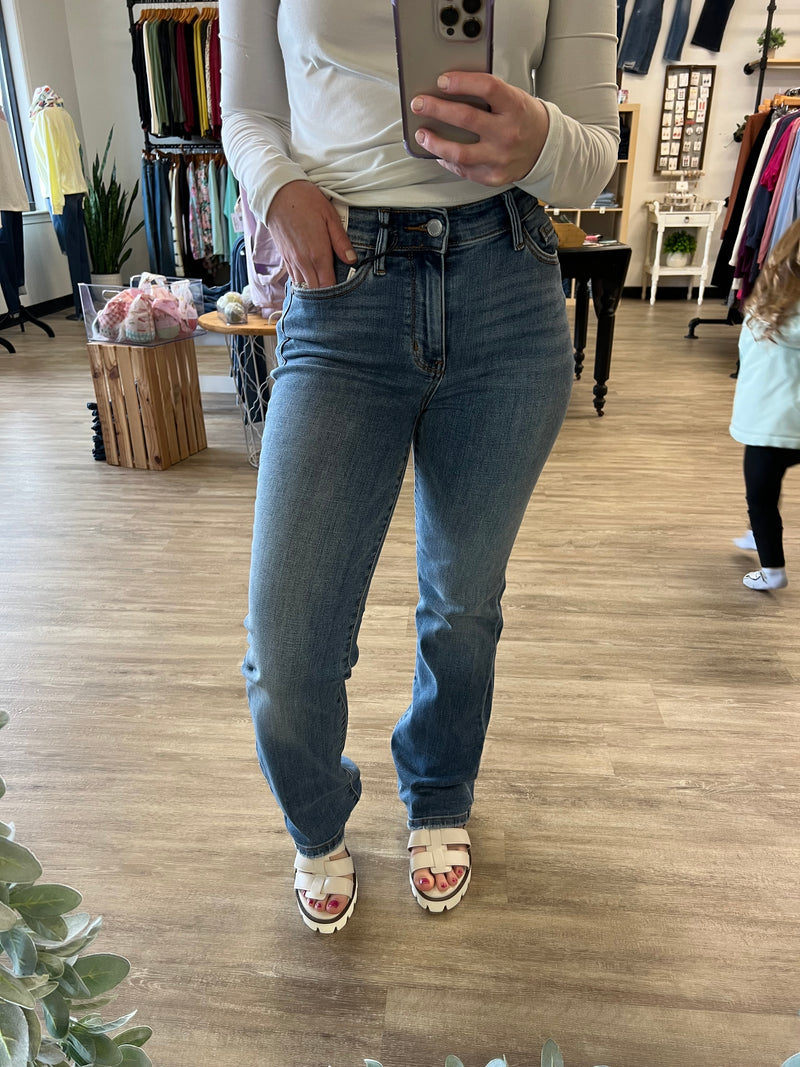 Mid Rise Bootcut Jeans by Judy Blue
