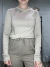 Basic Crew Neck Long Sleeve in Light Mocha