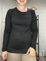 Basic Crew Neck Long Sleeve in Black