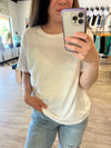 Cotton Boyfriend Tee in White