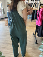 Spaghetti Strap Jumpsuit in Ash Jade