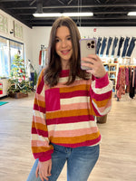 Soft as Chenille Striped Long Sleeve