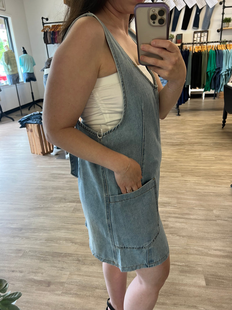 Denim Overall Dress