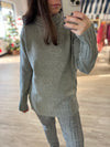 Cozy Fireside Turtleneck in Gray