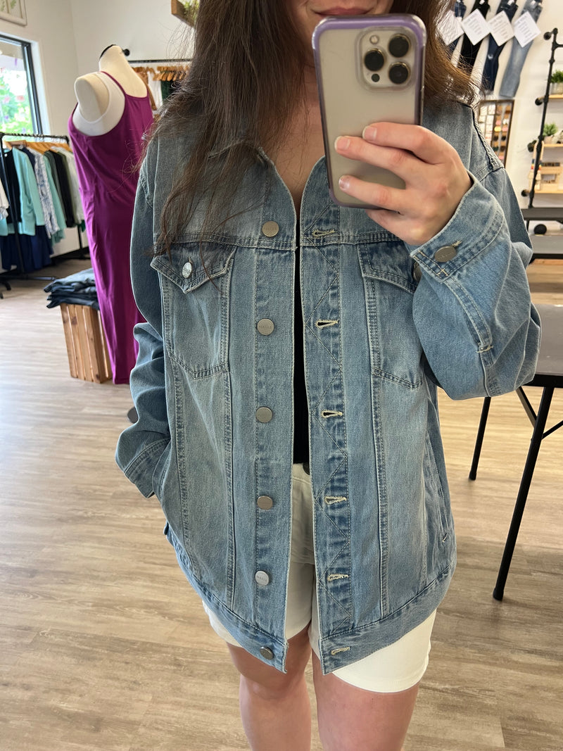 Oversized Denim Jacket by Risen