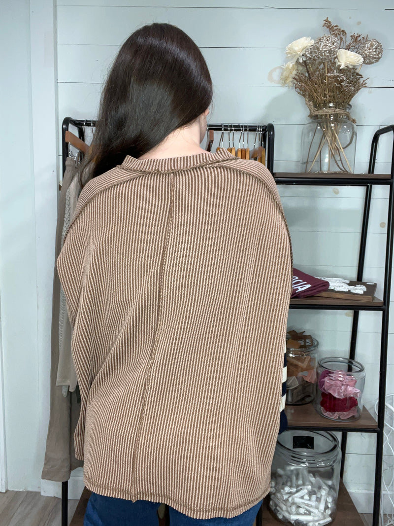 Fall Favorite Long Sleeve in Brown
