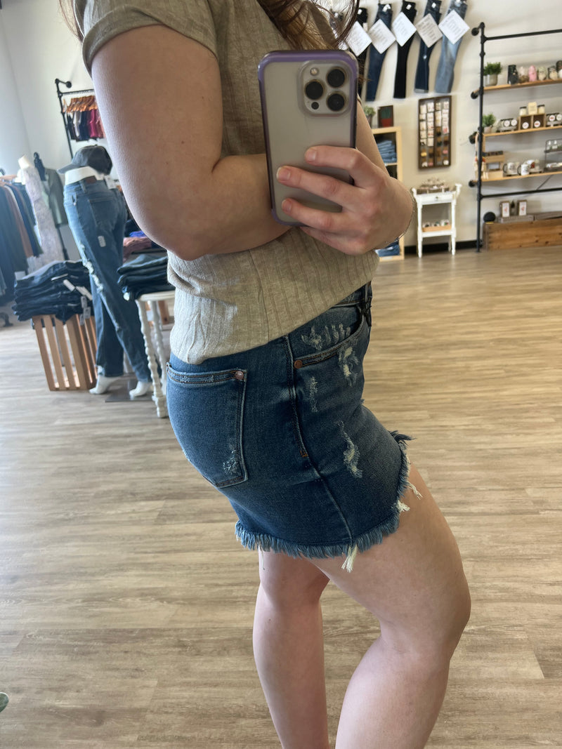 2 Button Dad Shorts by Judy Blue