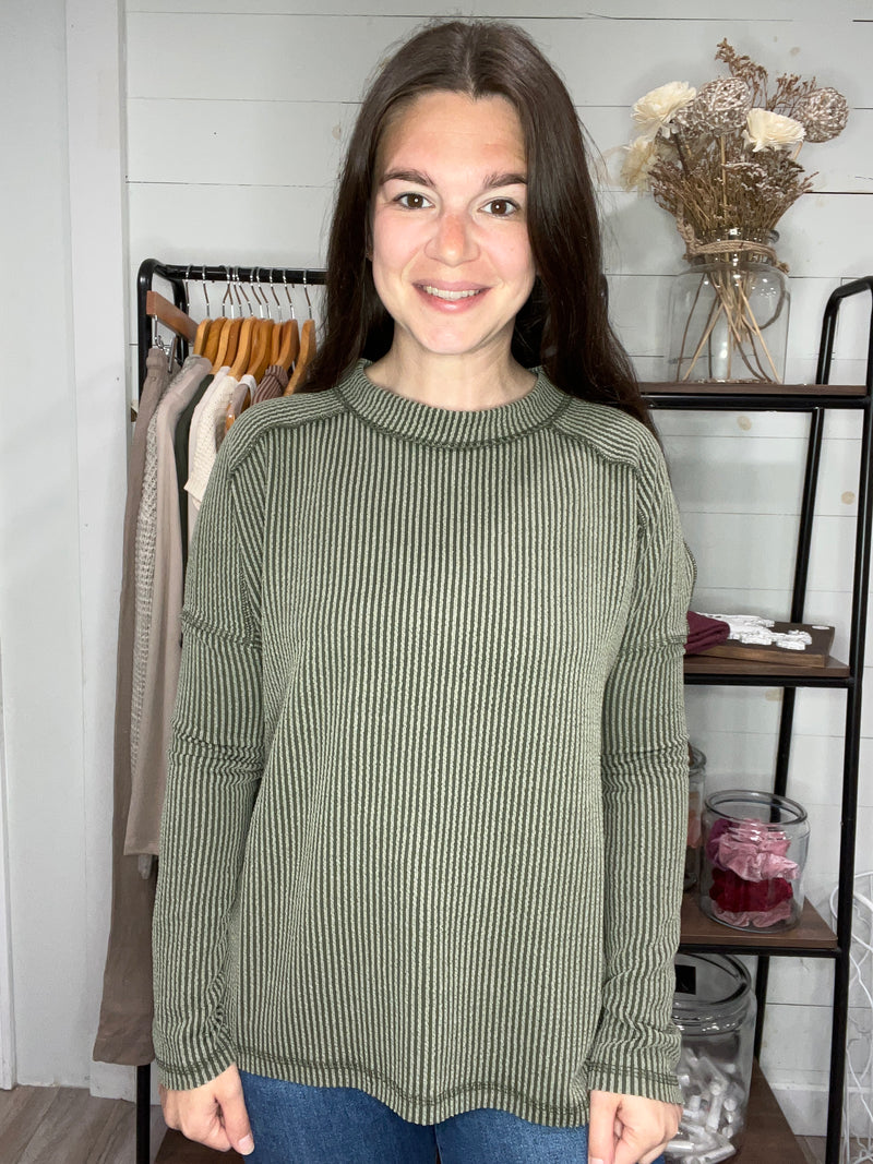 Fall Favorite Long Sleeve in Olive