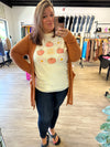 Cream Fall Flowers & Pumpkins Graphic Tee