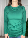 Basic Crew Neck Long Sleeve in Green