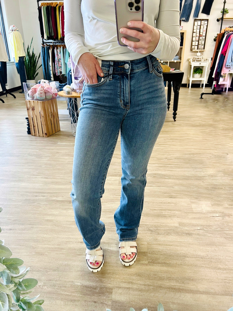 Mid Rise Bootcut Jeans by Judy Blue