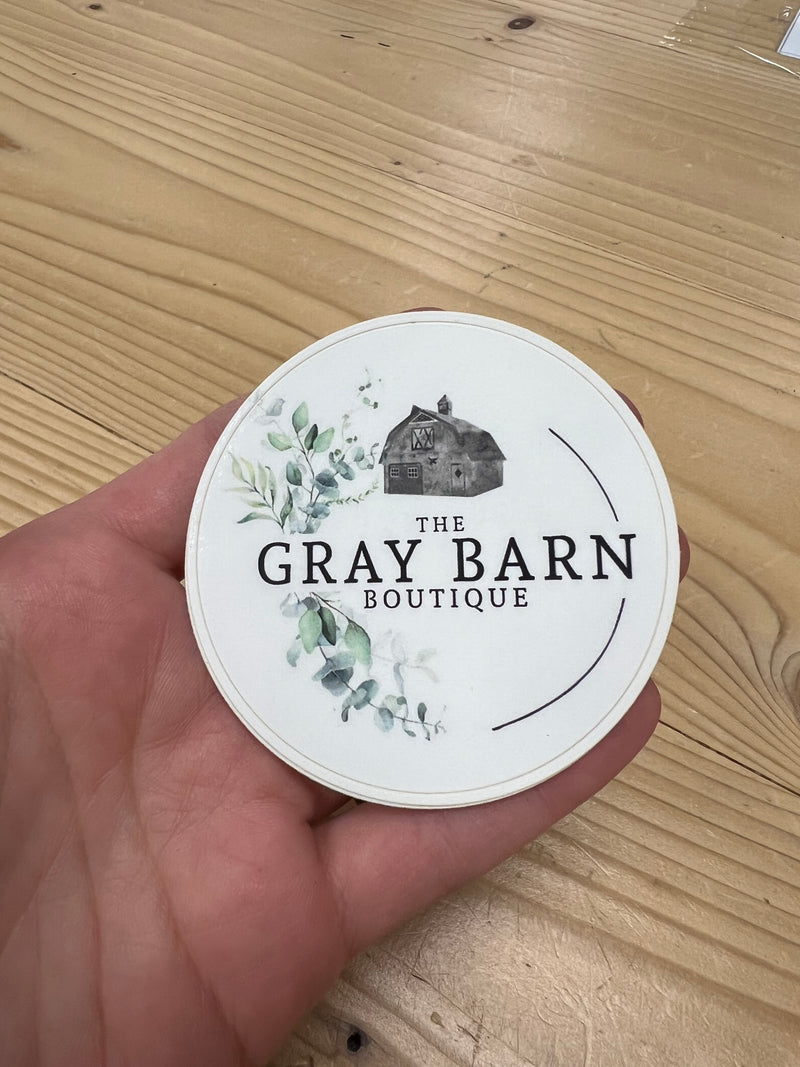 Gray Barn Logo Sticker