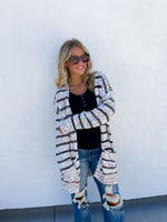 Striped Confetti Cardigan - PREORDER