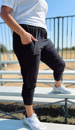 Black Joggers by Anchored Arrows