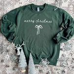 PREORDER - MERRY CHRISTMAS BOW CREWNECK