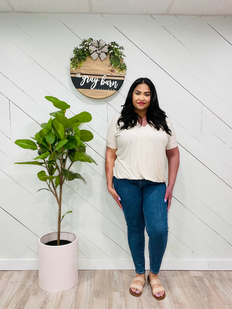 Judy Blue Stone Wash Skinnies-Jeans-The Gray Barn Boutique, Templeton Massachusetts