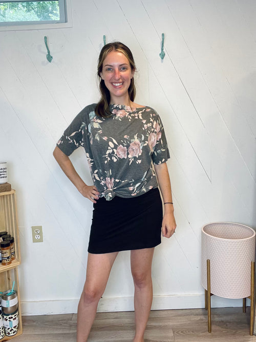 Buttery Soft Skort-Bottoms-The Gray Barn Boutique, Templeton Massachusetts