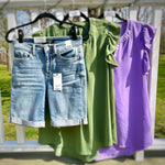 Bermuda Shorts by Judy Blue-The Gray Barn Boutique, Templeton Massachusetts