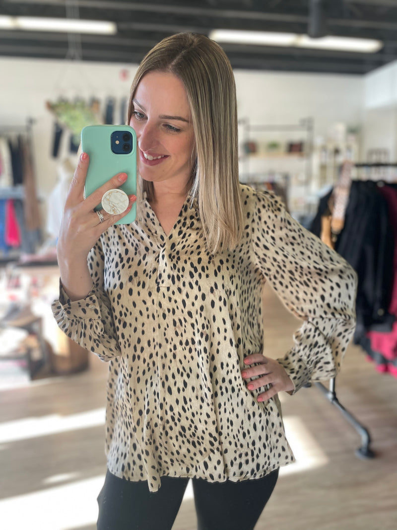 Spotted Print Blouse