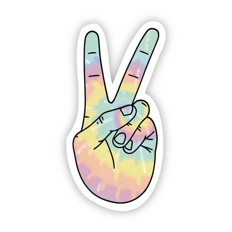 Peace Sign Tie Dye Aesthetic Sticker-The Gray Barn Boutique, Templeton Massachusetts