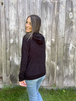 Terry Pile Blend Essential Hoodie-Tops-The Gray Barn Boutique, Templeton Massachusetts