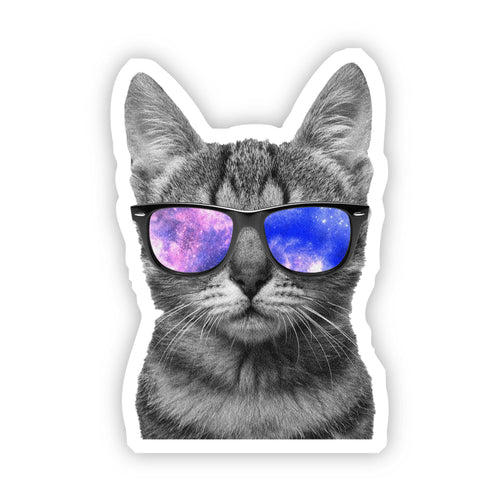 Cat Sunglasses Sticker-Gifts-The Gray Barn Boutique, Templeton Massachusetts