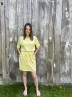 Cutest Ever Terry Drawstring Dress-Dresses-The Gray Barn Boutique, Templeton Massachusetts