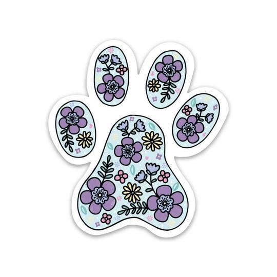 Paw Print Sticker - Dog Sticker-Gifts-The Gray Barn Boutique, Templeton Massachusetts