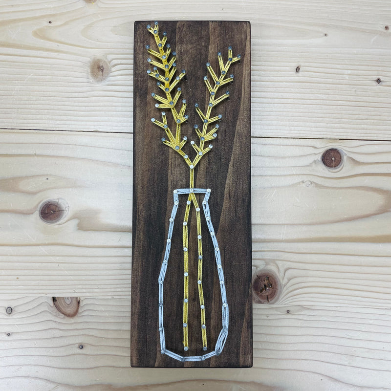 String Wall Art - Wheat