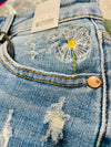 Dandelion Detail Shorts by Judy Blue-The Gray Barn Boutique, Templeton Massachusetts