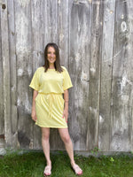 Cutest Ever Terry Drawstring Dress-Dresses-The Gray Barn Boutique, Templeton Massachusetts