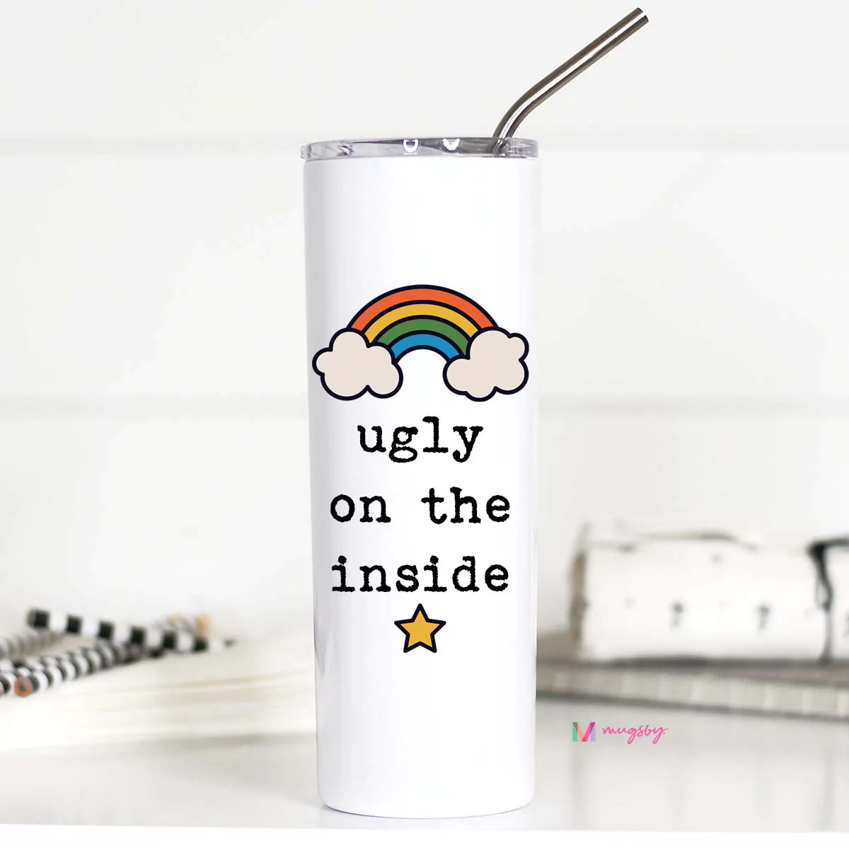 Ugly On The Inside Tall Tumbler – The Gray Barn Boutique