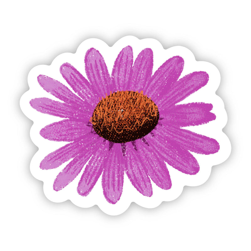 Purple Daisy Floral Sticker