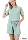 Everyday Shorts Romper-Rompers/Jumpsuits-The Gray Barn Boutique, Templeton Massachusetts