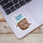 "Ice Ice Baby" Coffee Sticker-The Gray Barn Boutique, Templeton Massachusetts