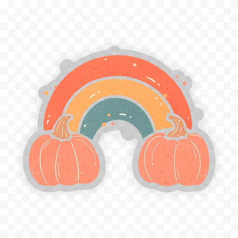 Rainbow Pumpkin Sticker