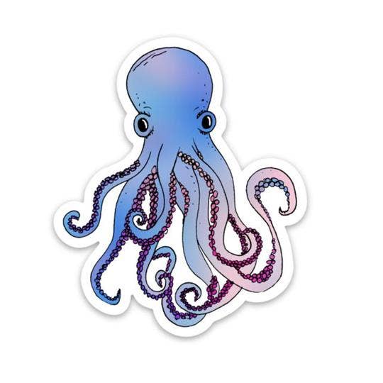 Octopus Sticker - Ocean Sticker-The Gray Barn Boutique, Templeton Massachusetts