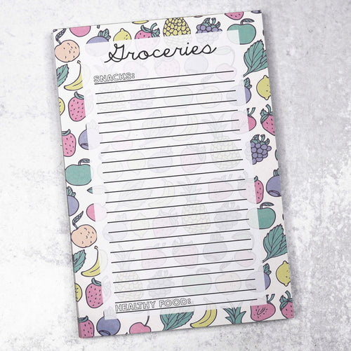 Groceries Notepad-Home Decor-The Gray Barn Boutique, Templeton Massachusetts