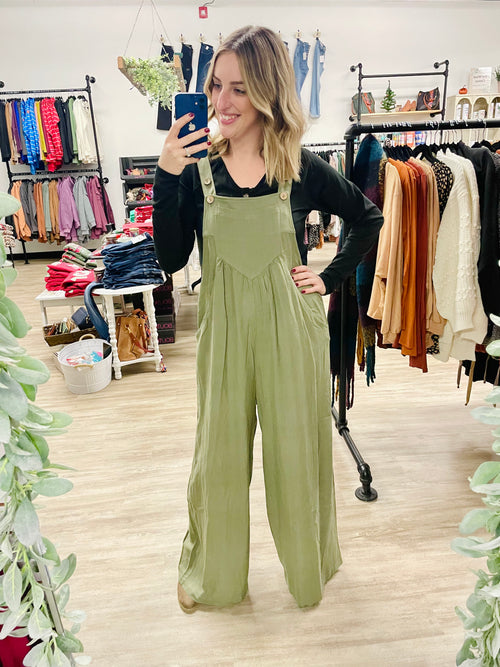 The Marina Army Green Overall