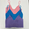 Smocked Triangle Bralette - Lavender