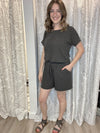 Everyday Shorts Romper-Rompers/Jumpsuits-The Gray Barn Boutique, Templeton Massachusetts