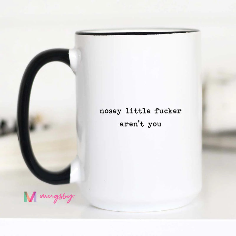 Nosey Mug-Mugs-The Gray Barn Boutique, Templeton Massachusetts